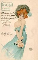 Kirchner, R. Fleurs D'amour Künstlerkarte I-II - Kirchner, Raphael