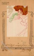 KIRCHNER,R. - Frau  FLEUR DE CHEMIN I Künstlerkarte I-II - Kirchner, Raphael