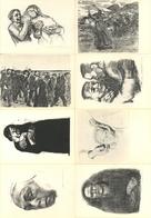 Kollwitz, Käthe 9'er Serie Künstler-Karten In Orig. Umschlag I-II - Non Classificati