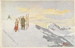 Pellegrini, A. H. Skiläufer Künstlerkarte I-II - Unclassified