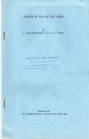 DEPTH  OF  POLAR  ICE  CAPS  ( Cachet Des Expéditions Polaires  Françaises - P.E.  VICTOR - PARIS) 1954 - Autres & Non Classés