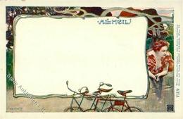 Phillip U. Kramer Serie VII/9 Fahrrad All Heil Künstler-Karte I-II Cycles - Unclassified