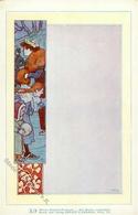 Phillip U. Kramer Serie X/3 Kinder Jugendstil Künstler-Karte I-II Art Nouveau - Unclassified