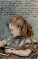 Handgemalt Kind  Künstlerkarte 1907 I-II Peint à La Main - Andere & Zonder Classificatie