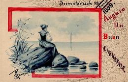 Handgemalt Sign. Rampony, S. Künstlerkarte 1899 I-II Peint à La Main - Sonstige & Ohne Zuordnung