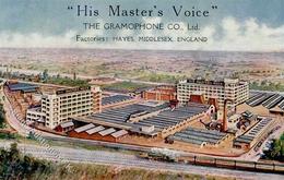 Plattenspieler His Masters Voice Fabrik Eisenbahn England I-II Chemin De Fer - Sonstige & Ohne Zuordnung