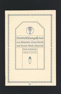 Speise-Karte Jugendstil Hotel Reichshof Leipzig 1912 I-II Art Nouveau - Other & Unclassified