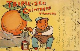 COINTREAU D`ANGERS - Triple-Sec  Sign. Maurice Mercier I-II - Werbepostkarten
