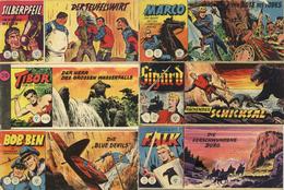 COMICS - 17 Versch. PICCOLO-COMICS Dabei  3xSIGURD - 2xFALK - 3x SILBERPFEIL - 4x TIBOR - 1x NICK - 2x BOB Und BEN - 1x  - Advertising