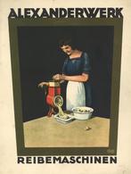 Werbung Alexanderwerk Reibemaschinen Pappaufsteller Ca. 21 X 28 Cm I-II (fleckig) Publicite - Reclame