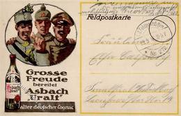 Werbung Asbach Uralt Feldpostkarte 1916 I-II Publicite - Publicidad