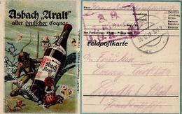 Werbung Asbach Uralt Feldpostkarte 1917 I-II Publicite - Advertising