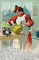 Werbung Druckerzeugnis Kochbuch Prato Werbe AK 1906 I-II Publicite - Werbepostkarten