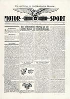 Werbung Druckerzeugnis Motor Sport Fränkischer Kurier I-II Publicite - Publicidad