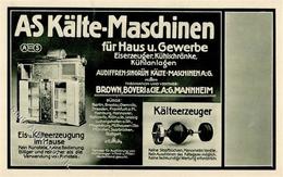 Werbung Mannheim (6800) A-S Kälte Maschinen Werbe AK I-II Publicite - Advertising