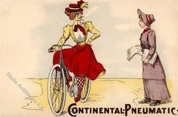 Continental Fahrrad  Lithographie I-II Cycles - Werbepostkarten