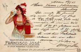 Getränk Alkoholfrei Agua Natural Purgante Francisco Jose Lithographie 1903 I-II (fleckig) - Werbepostkarten