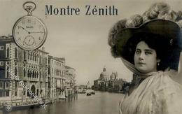 Uhr Montre Zenith Fotomontage AK 1910 I-II Photo Montage - Otros & Sin Clasificación