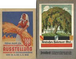 Landwirtschaft Buch Lot Mit 2 Büchern Deutsches Bodensee Obst 1914 Und Führer Durch Die Ausstellung Frankfurt 1948 II Pa - Exhibitions