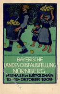 Landwirtschaft Nürnberg (8500) Bayerische Landes Obst Ausstellung  1908 I-II Paysans Expo - Expositions