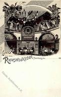 WEIN - Litho RATHSWEINKELLER HAMBURG I - Ausstellungen