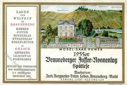 Wein Brauneberg (5551) Weingut Kammerhof Weinetikett KEINE AK I-II Vigne - Exhibitions