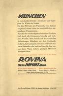 Wein Buch München (8000) Rovina Wein Import Bund Verkaufsliste 1936/37 Viele Abbildungen II Vigne - Ausstellungen