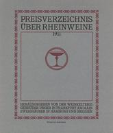 Wein Preiverzeichnis 1911 Entwurf L. Hase I-II Vigne - Ausstellungen