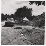 Photo Originale Algérie Chlef Orléansville Séisme Tremblement De Terre 1954 Pontéba Vieille Auto - Afrique