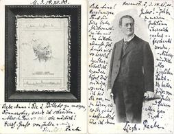 Schauspieler Raabe, Siegfried 1857-1927 Autograph Lot Mit 4 Ansichtskarten 1900 I-II - Actores