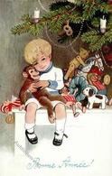 Weihnachten Kind Spielzeug  Künstlerkarte I-II Noel Jouet - Other & Unclassified