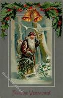 Weihnachtsmann Prägedruck 1910 I-II Pere Noel - Santa Claus