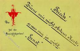 Krampus 1899 Hol Dir Die Ansichtskarte I-II - Other & Unclassified