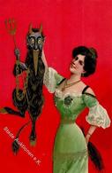 Krampus Frau  I-II## - Other & Unclassified