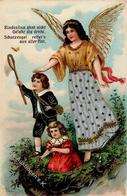 Schutzengel Kinder Prägedruck 1909 I-II - Angeli