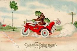 Frosch Personifiziert Auto Pfingsten I-II Grenouille - Andere & Zonder Classificatie