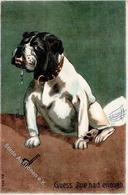 Boxer Künstlerkarte I-II - Honden