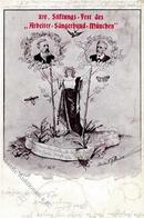 MÜNCHEN - XIV.STIFTUNGSFEST ARBEITER-SÄNGERBUND MÜNCHEN 1906 Künstlerkarte Sign. Matthias Pfieter I-II (Wasserfleck) - Evenementen