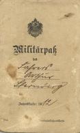 WK I Dokumente Militärpass Train Ers. Abtlg. Inf. Regiment Nr. 50 II (fleckig) - Oorlog 1914-18