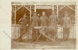 WK I Soldaten Mit Maschinen Gewehr 1916 I-II (Abschürfung) - Guerra 1914-18
