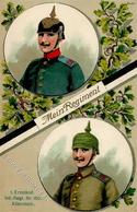 Regiment Allenstein Nr. 150 1. Ermländ. Inf. Regt. Prägedruck I-II (fleckig) - Reggimenti