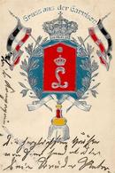 Regiment Darmstadt (6100) Nr. 115 Leib Garde Inf. Regt. 1. Grossherz. Hess. Garnison Prägedruck I-II (fleckig) - Regimente