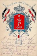 Regiment Darmstadt (6100) Nr. 115 Leib Garde Inf. Regt. 1. Grossherz. Hess. Garnison Prägedruck I-II (fleckig) - Régiments