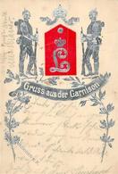 Regiment Darmstadt (6100) Nr. 115 Leib Garde Inf. Regt. 1. Grossherz. Hess. Garnison Prägedruck II (fleckig) - Regiments