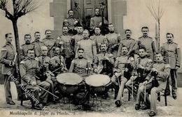 Regiment Jäger Zu Pferde 3. Musikkapelle 1907 I-II (fleckig) - Regiments