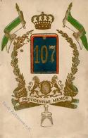 Regiment Leipzig (O7000) Nr.107 Prinz Johann Inf. Regt.   Prägedruck I-II (fleckig) - Regimenten