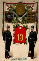 Regiment Nr. 13 Ulm (7900) 1914 I-II (fleckig) - Regiments