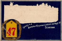 Regiment Schimm (O2400) Nr. 47 Inf. Regt. Prägedruck II (fleckig, Abgestoßen - Regimente