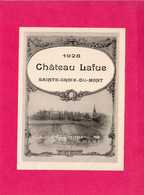 Etiquette Vin, Sainte-Croix-du-Mont, Château Lafue, 1928 - Colecciones & Series