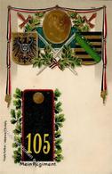 Regiment Strasbourg (67000) Frankreich Nr. 105 Kgl. Säch. Inf. Regt. Prägedruck I-II - Regimente